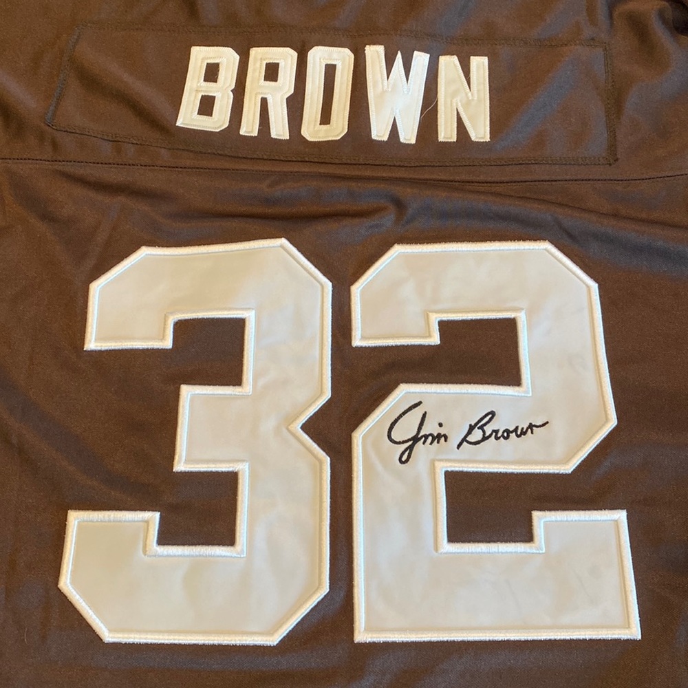 Mitchell & Ness Jim Brown Jersey Size 56